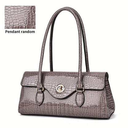 Crossbody Bag for Women – Crocodile Embossed High Gloss Textured – detail view 16