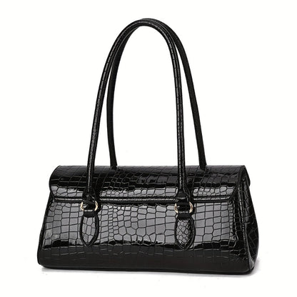 Crossbody Bag for Women – Crocodile Embossed High Gloss Textured – detail view 17