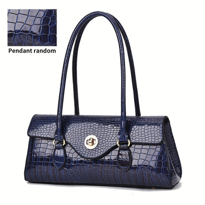 Crossbody Bag for Women – Crocodile Embossed High Gloss Textured – detail view 12