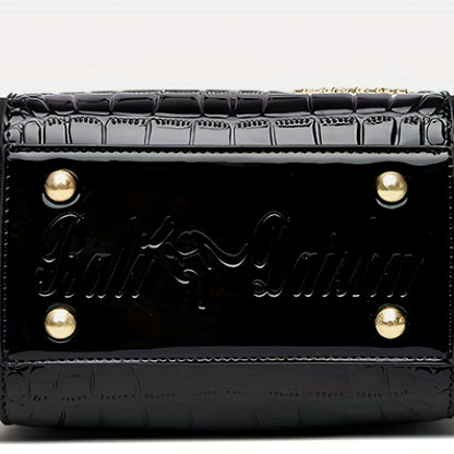 Crossbody Bag for Women – Crocodile Pattern Bucket Multi Functional – detail view 17