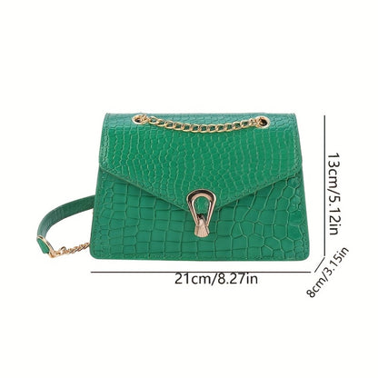 Crossbody Bag for Women – Crocodile Pattern Vintage Detachable Strap – detail view 4