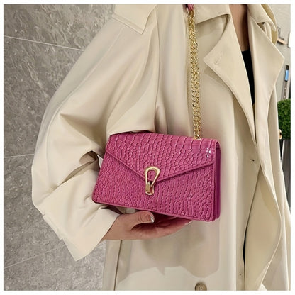 Crossbody Bag for Women – Crocodile Pattern Vintage Detachable Strap – detail view 32