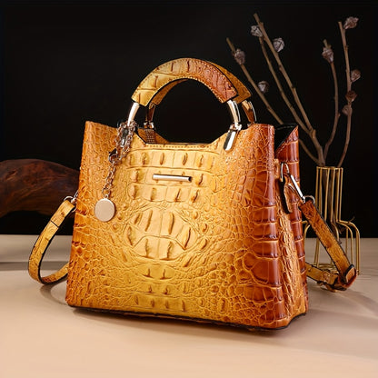 Crossbody Bag for Women – Crocodile Print Luxury Vintage Removable – detail view 2