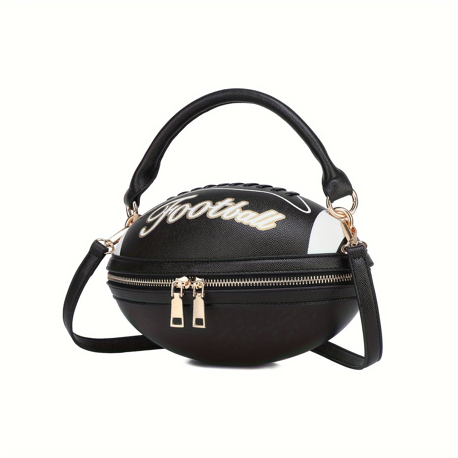 Crossbody Bag for Women – Denim, American Football Style Novelty Rugby – detail view 2