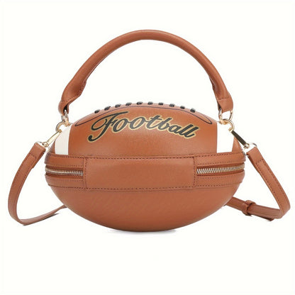 Crossbody Bag for Women – Denim, American Football Style Novelty Rugby – detail view 23
