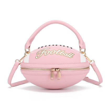 Crossbody Bag for Women – Denim, American Football Style Novelty Rugby – detail view 27