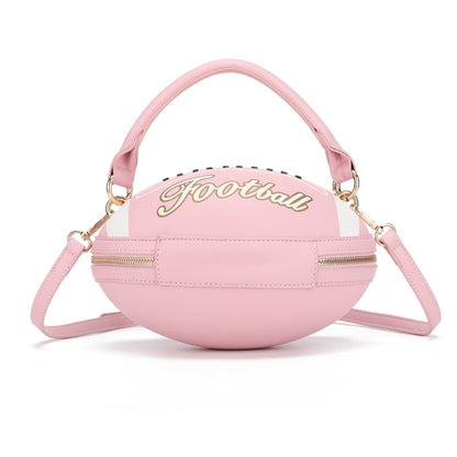 Crossbody Bag for Women – Denim, American Football Style Novelty Rugby – detail view 29