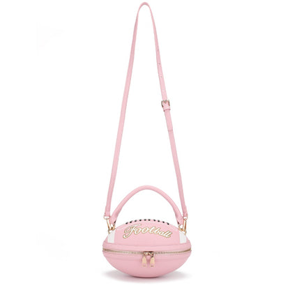 Crossbody Bag for Women – Denim, American Football Style Novelty Rugby – detail view 34