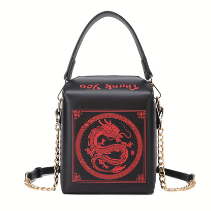 Crossbody Bag for Women – Dragon Pattern Novelty Messenger Removable – detail view 34
