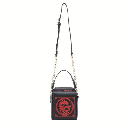 Crossbody Bag for Women – Dragon Pattern Novelty Messenger Removable – detail view 28