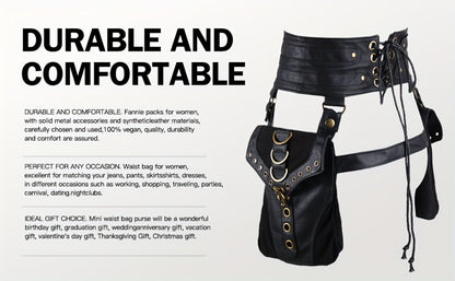 Crossbody Bag for Women – for Everyday Use, Gothic Steampunk Belt Adjustable Waist – detail view 17