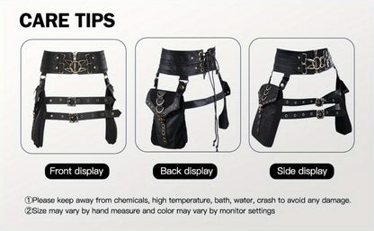 Crossbody Bag for Women – for Everyday Use, Gothic Steampunk Belt Adjustable Waist – detail view 20