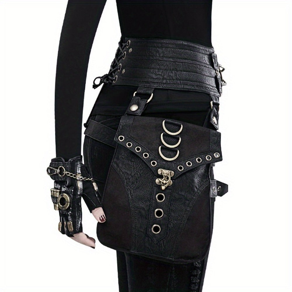Crossbody Bag for Women – for Everyday Use, Gothic Steampunk Belt Adjustable Waist – detail view 4