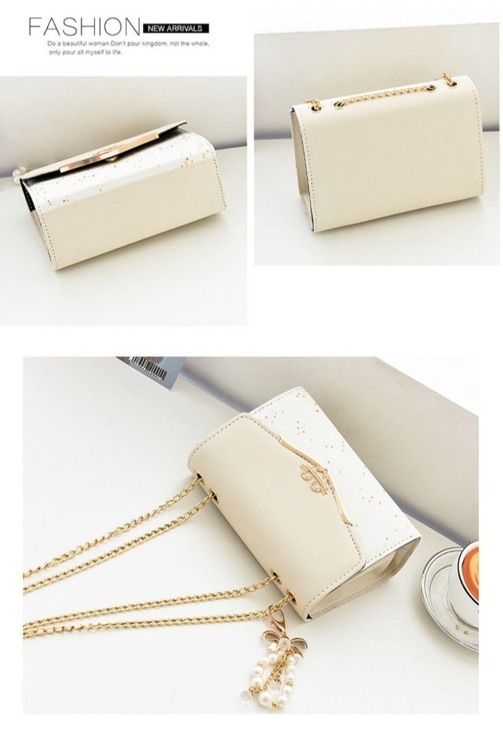 Crossbody Bag for Women – for Everyday Use, Sequin Chain Korean Style Luxury – detail view 17