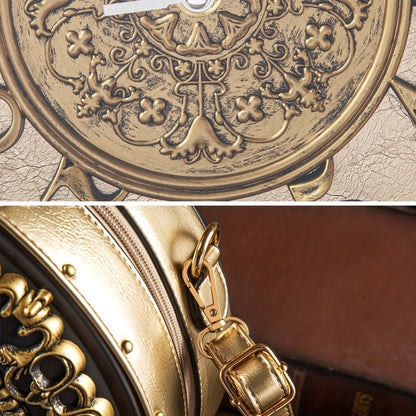 Crossbody Bag for Women – for Everyday Use, Steampunk Retro Clock Face Vintage – detail view 15