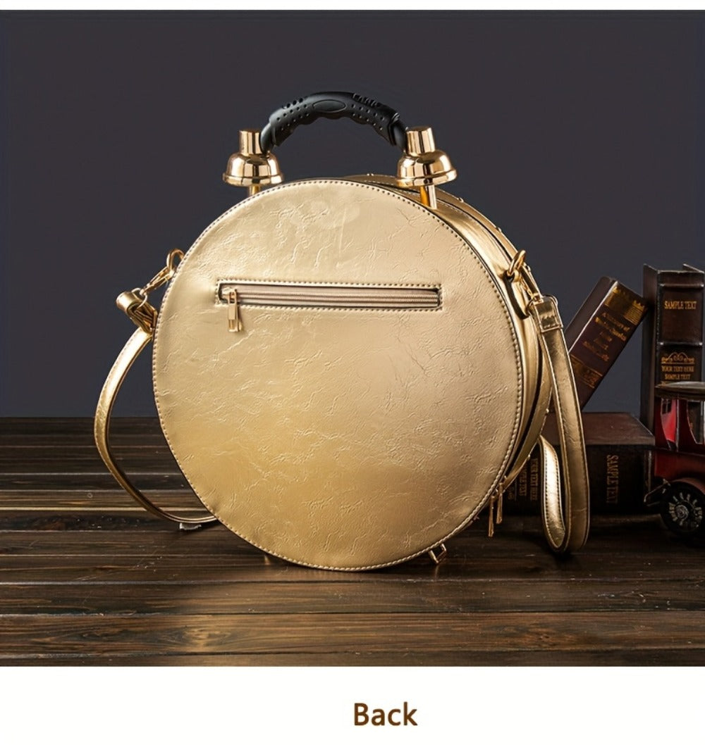 Crossbody Bag for Women – for Everyday Use, Steampunk Retro Clock Face Vintage – detail view 23