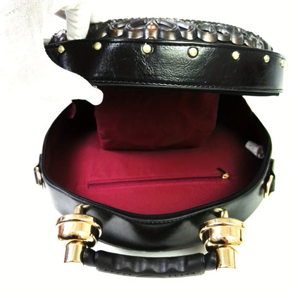 Crossbody Bag for Women – for Everyday Use, Steampunk Retro Clock Face Vintage – detail view 8