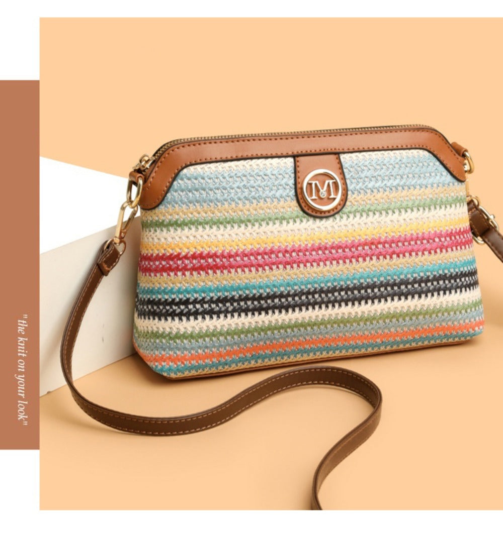 Crossbody Bag for Women – for Everyday Use, Color Block In Zipper Closure – detail view 8