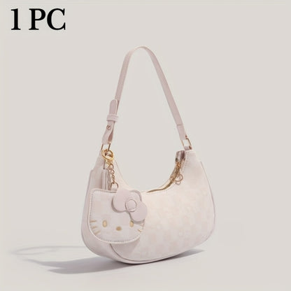 Crossbody Bag for Women – for Work & Everyday Use, Hello Kitty Pink Ruffled Korean – detail view 7