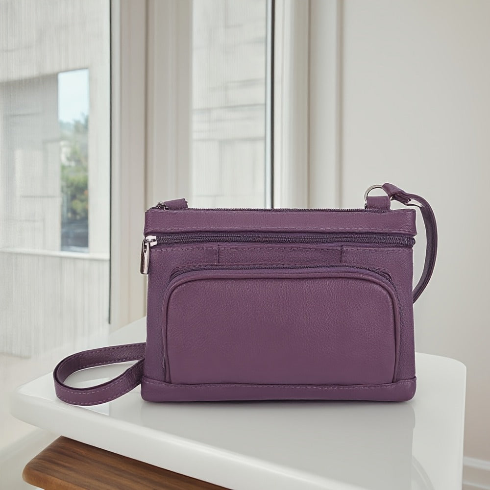 Crossbody Bag for Women – 6 Colors, Genuine Leather, Adjustable Strap, for School & – detail view 13