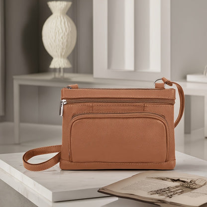 Crossbody Bag for Women – 6 Colors, Genuine Leather, Adjustable Strap, for School & – detail view 11