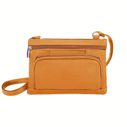 Crossbody Bag for Women – 6 Colors, Genuine Leather, Adjustable Strap, for School & – front view - product view 16