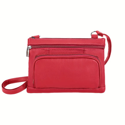 Crossbody Bag for Women – 6 Colors, Genuine Leather, Adjustable Strap, for School & – detail view 18