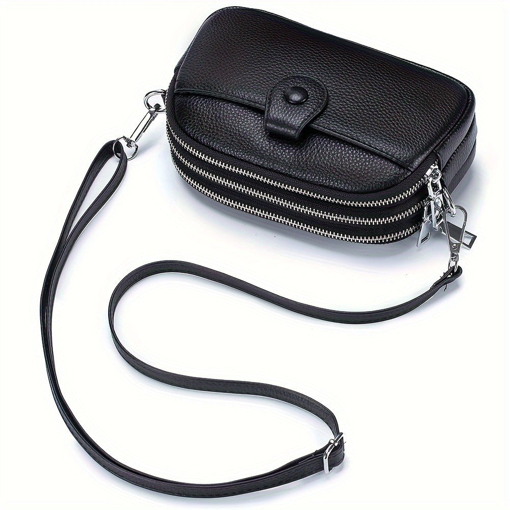 Crossbody Bag for Women – 9 Colors, Genuine Leather, Adjustable Strap, for Travel & – alternate view