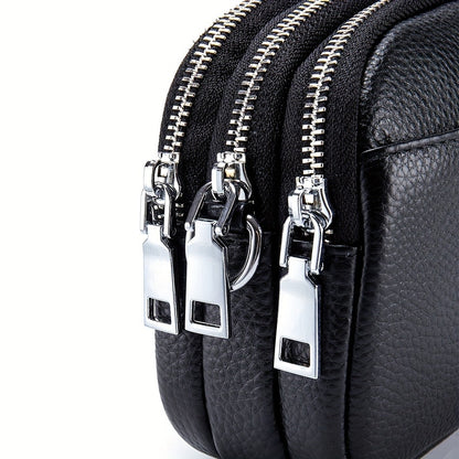 Crossbody Bag for Women – 9 Colors, Genuine Leather, Adjustable Strap, for Travel & – detail view 13