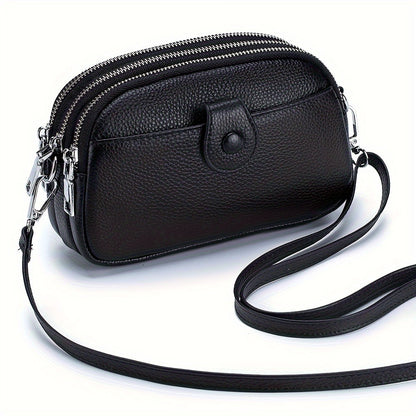 Crossbody Bag for Women – 9 Colors, Genuine Leather, Adjustable Strap, for Travel & – detail view 2