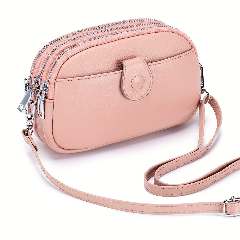 Crossbody Bag for Women – 9 Colors, Genuine Leather, Adjustable Strap, for Travel & – detail view 24