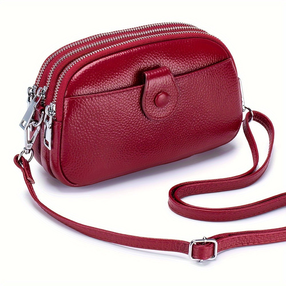 Crossbody Bag for Women – 9 Colors, Genuine Leather, Adjustable Strap, for Travel & – detail view 25