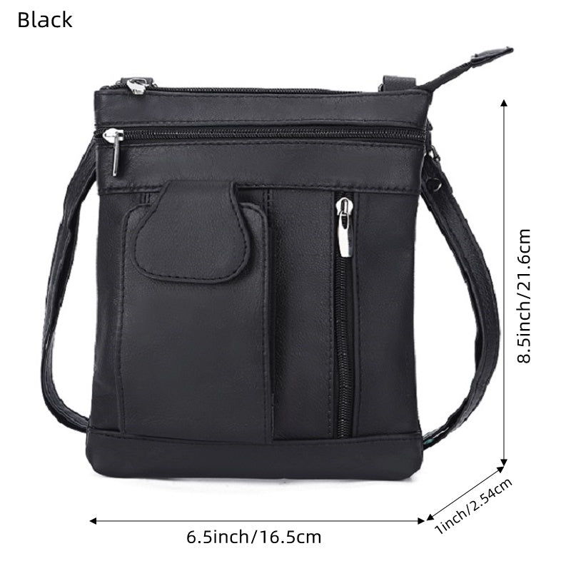Crossbody Bag for Women – Genuine Leather, Adjustable Strap – detail view 30