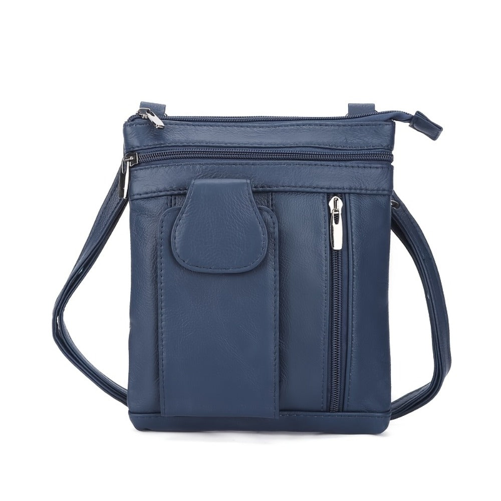 Crossbody Bag for Women – Genuine Leather, Adjustable Strap – detail view 13