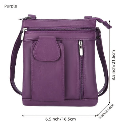 Crossbody Bag for Women – Genuine Leather, Adjustable Strap – detail view 18