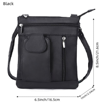 Crossbody Bag for Women – Genuine Leather, Adjustable Strap – detail view 6