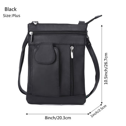 Crossbody Bag for Women – Genuine Leather, Adjustable Strap – detail view 8