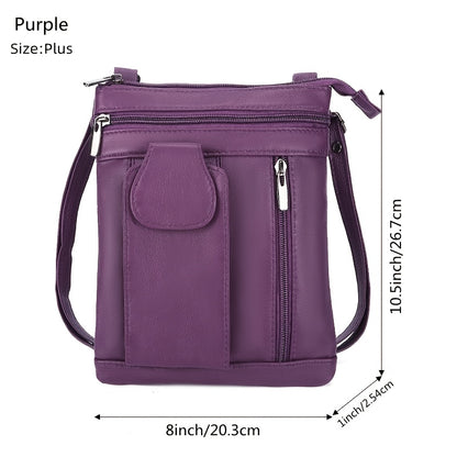Crossbody Bag for Women – Genuine Leather, Adjustable Strap – detail view 29