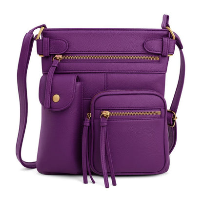 Crossbody Bag for Women – Genuine Leather, Adjustable Strap – detail view 16