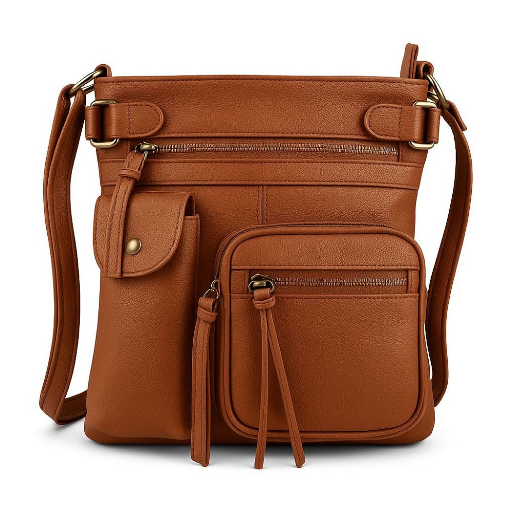 Crossbody Bag for Women – Genuine Leather, Adjustable Strap – detail view 29