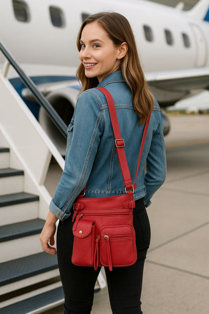 Crossbody Bag for Women – Genuine Leather, Adjustable Strap – detail view 36