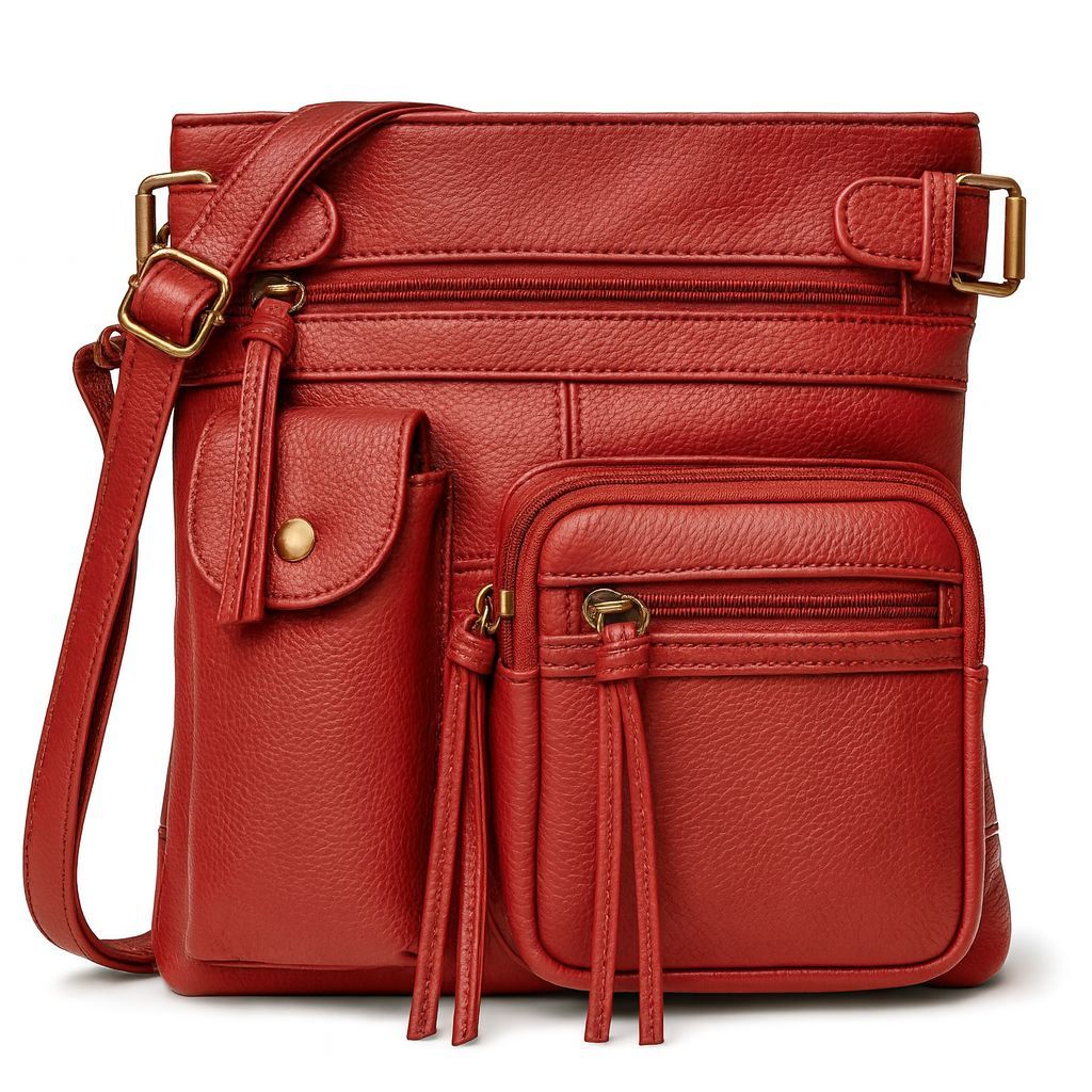 Crossbody Bag for Women – Genuine Leather, Adjustable Strap – detail view 44