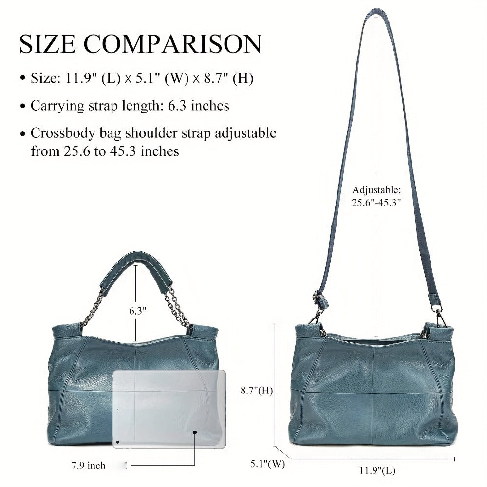 Crossbody Bag for Women – Genuine Leather, for Work & Everyday Use – detail view 14