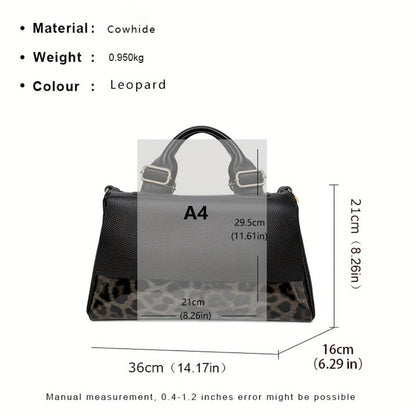 Crossbody Bag for Women – Genuine Leather, Genuine Leather Boston Top Handle – detail view 5