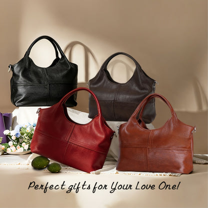 Crossbody Bag for Women – Genuine Leather, Adjustable Strap – front view