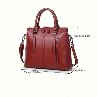 Crossbody Bag for Women – Genuine Leather, for Travel & Work – detail view 5
