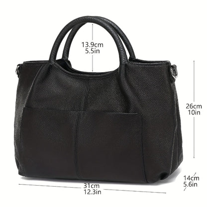 Crossbody Bag for Women – Genuine Leather, Large Capacity, for Work – detail view 3