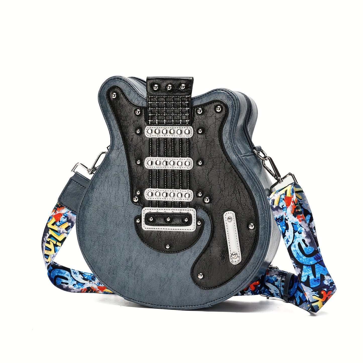 Crossbody Bag for Women – Guitar Shaped Y2k Punk Style – detail view 34