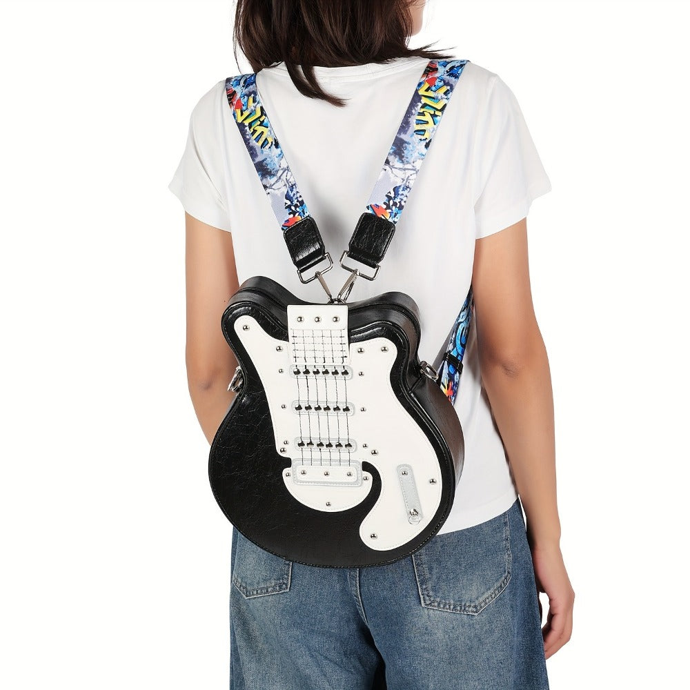 Crossbody Bag for Women – Guitar Shaped Y2k Punk Style – detail view 14