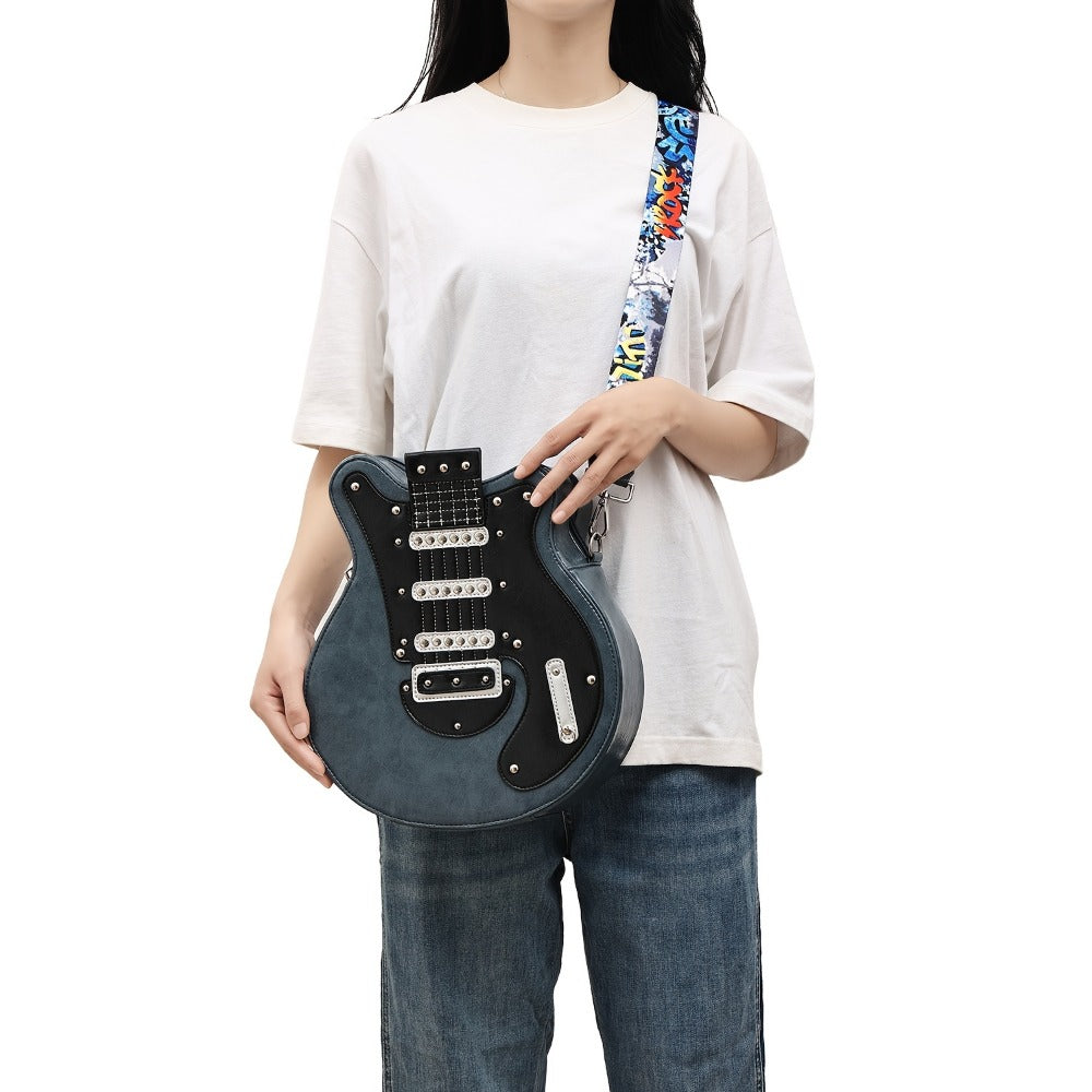 Crossbody Bag for Women – Guitar Shaped Y2k Punk Style – detail view 15
